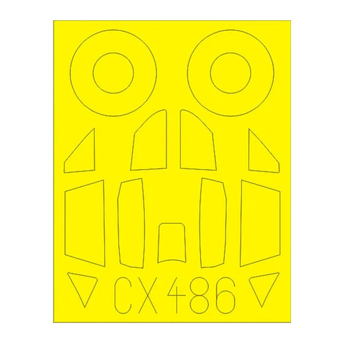 eduard cx486 1 72 mask me262a1a for air canopy mask set