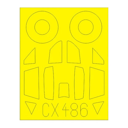 eduard cx486 1 72 mask me262a1a for air canopy mask set