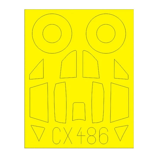eduard cx486 1 72 mask me262a1a for air canopy mask set