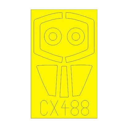 eduard cx488 1 72 mask kfir c2 c7 for agk canopy mask set