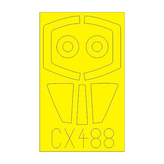 eduard cx488 1 72 mask kfir c2 c7 for agk canopy mask set