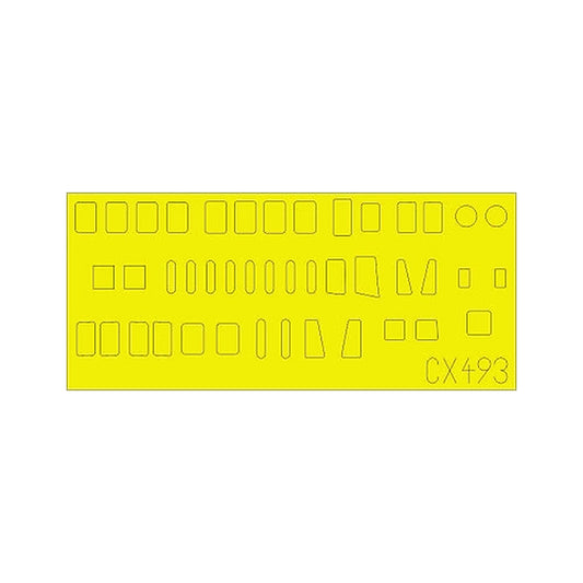 eduard cx493 1 72 mask h8k2 emily fuselage windows for hsg