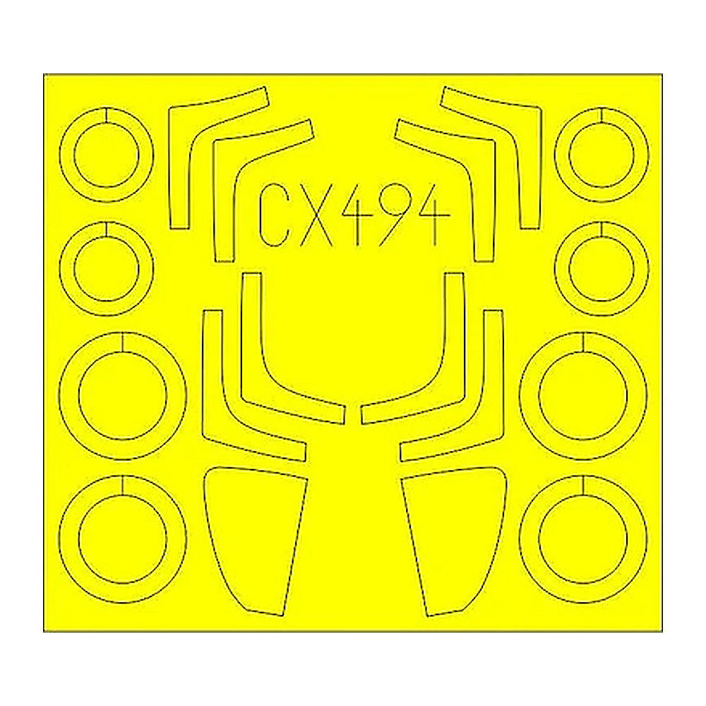 eduard cx494 1 72 mask mig29smt for zve canopy mask set