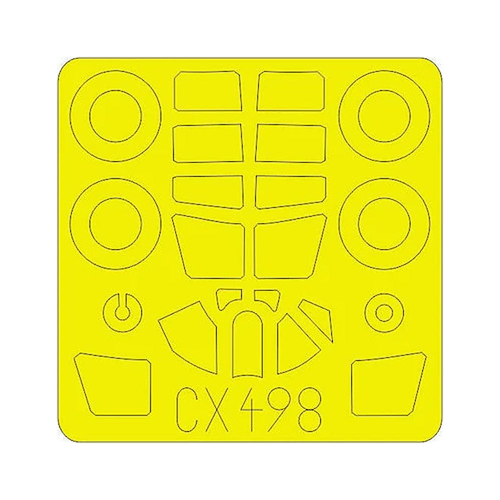 eduard cx498 1 72 mask p 40n for shy canopy mask set