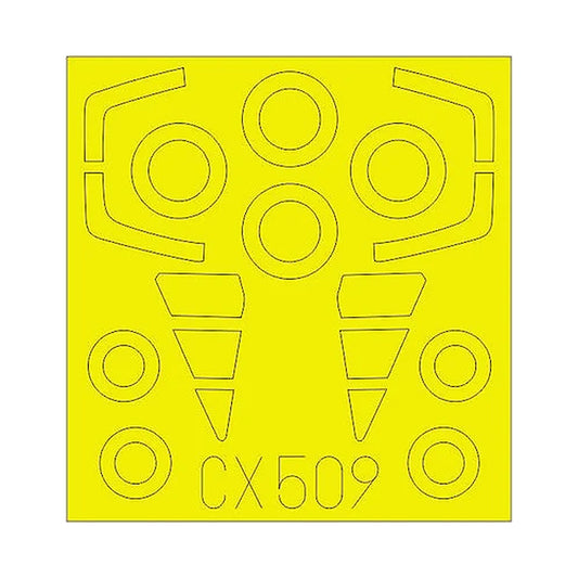 eduard cx509 1 72 mask f106a for trp canopy mask set