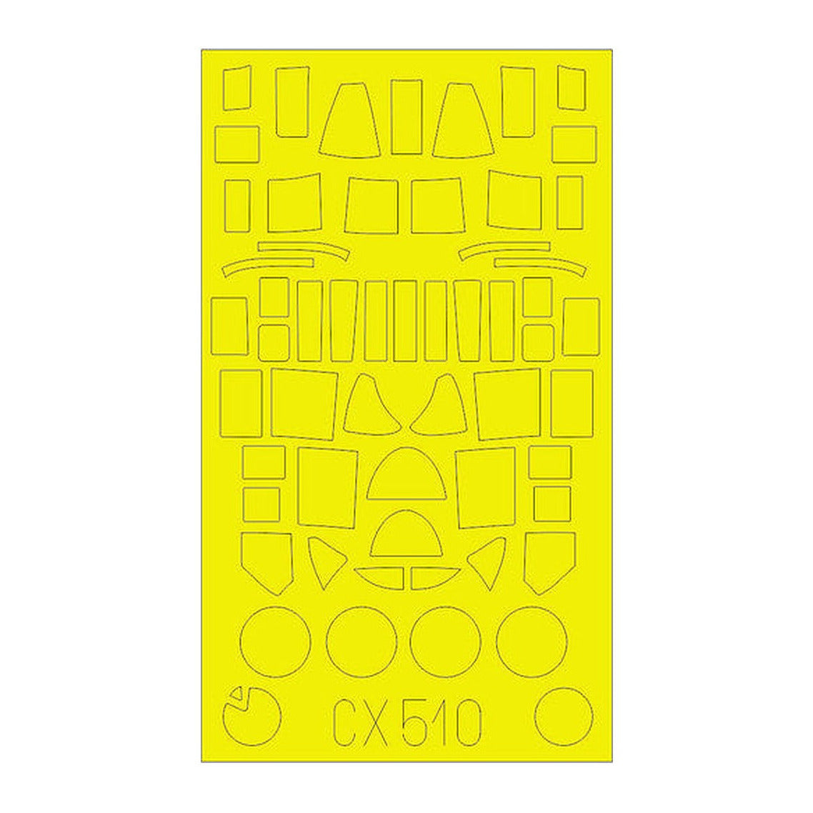 eduard cx510 1 72 mask p 61a for hbb canopy mask set