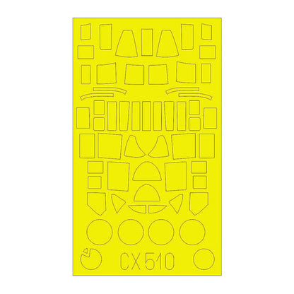 eduard cx510 1 72 mask p 61a for hbb canopy mask set