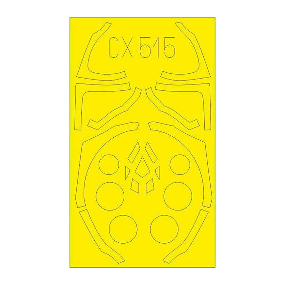 eduard cx515 1 72 mask f 35b for hsg canopy mask set