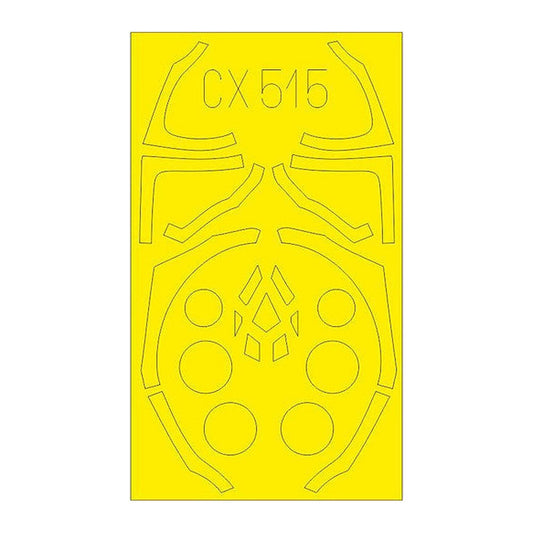eduard cx515 1 72 mask f 35b for hsg canopy mask set