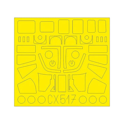 eduard cx517 1 72 mask sea king har3 mk43 for air canopy mask set