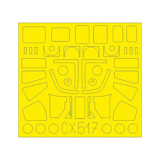eduard cx517 1 72 mask sea king har3 mk43 for air canopy mask set
