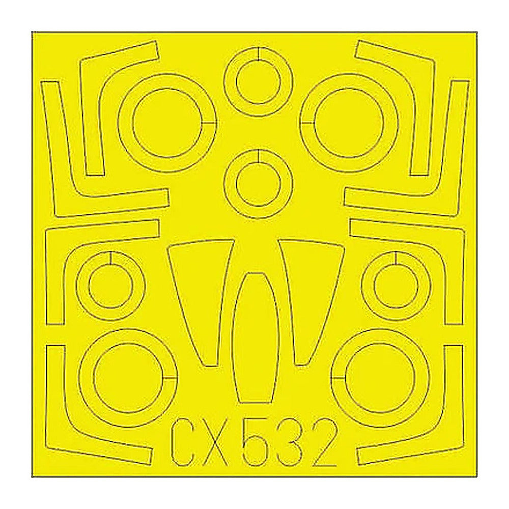 eduard cx532 1 72 mask f 14a for fine molds canopy mask set