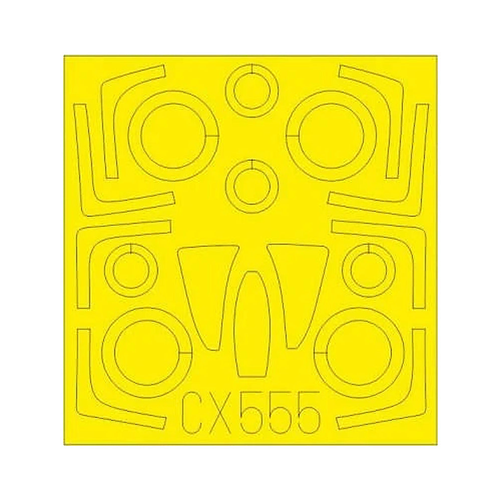 eduard cx555 1 72 mask f 14d for lnr canopy mask set