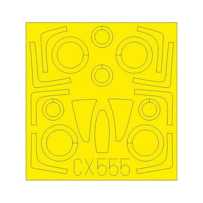 eduard cx555 1 72 mask f 14d for lnr canopy mask set