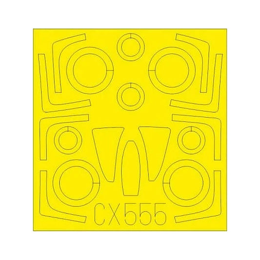eduard cx555 1 72 mask f 14d for lnr canopy mask set