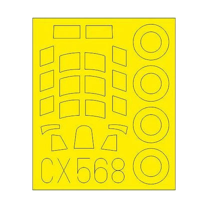 eduard cx568 1 72 paint mask for arma hobby hurricane mk iic
