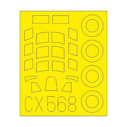 eduard cx568 1 72 paint mask for arma hobby hurricane mk iic