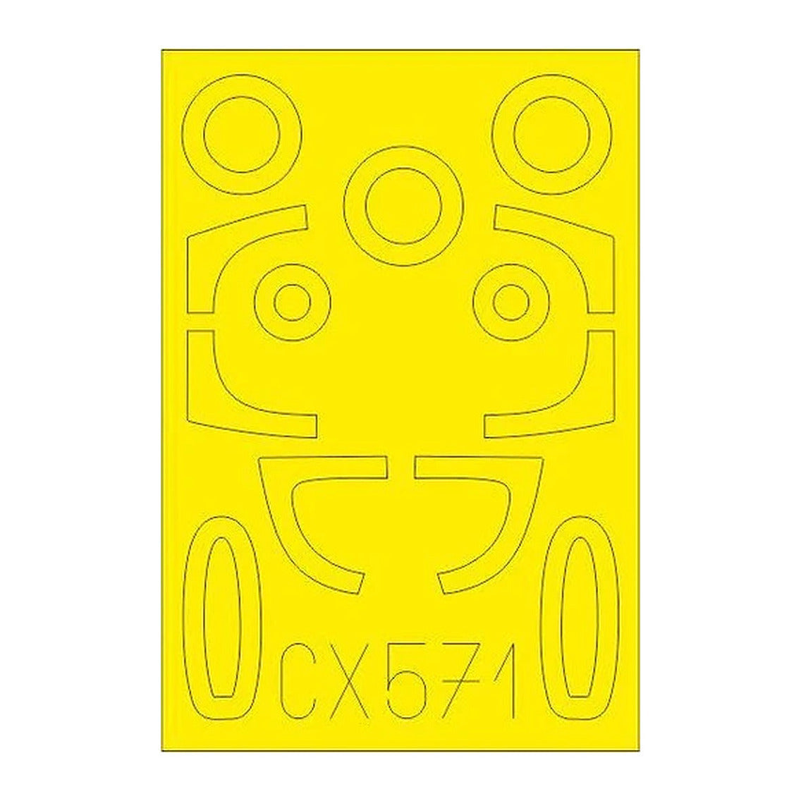 eduard cx571 1 72 mask he162a for shy canopy mask set