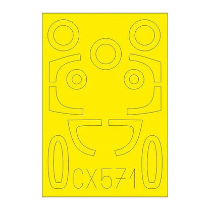 eduard cx571 1 72 mask he162a for shy canopy mask set