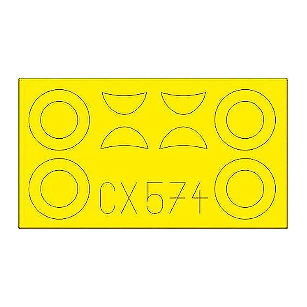 eduard cx574 1 72 mask u 2 po 2vs for icm canopy mask set