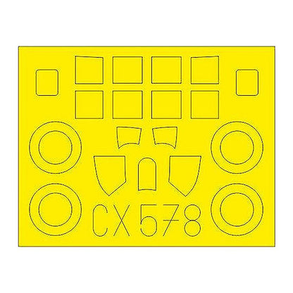 eduard cx578 1 72 mask fm2 for ahy canopy mask set
