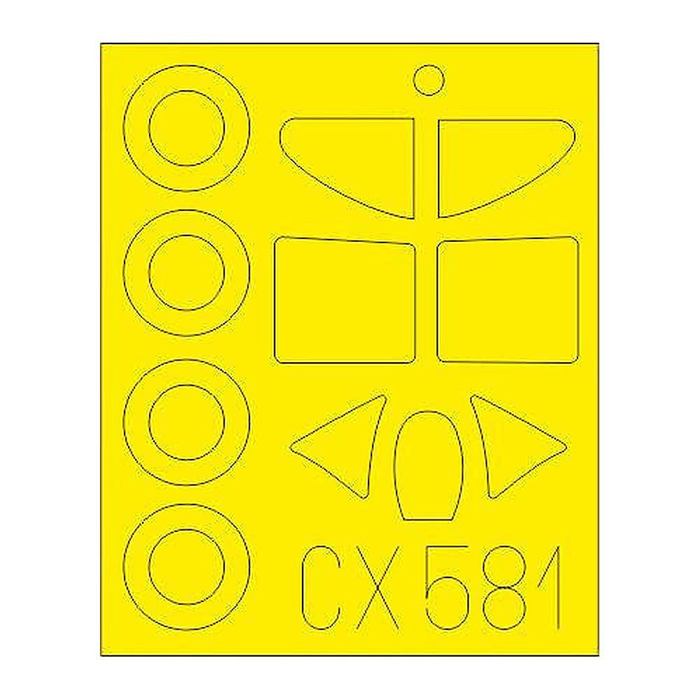 eduard cx581 1 72 mask d520 for hsg hobby 2000 canopy mask set