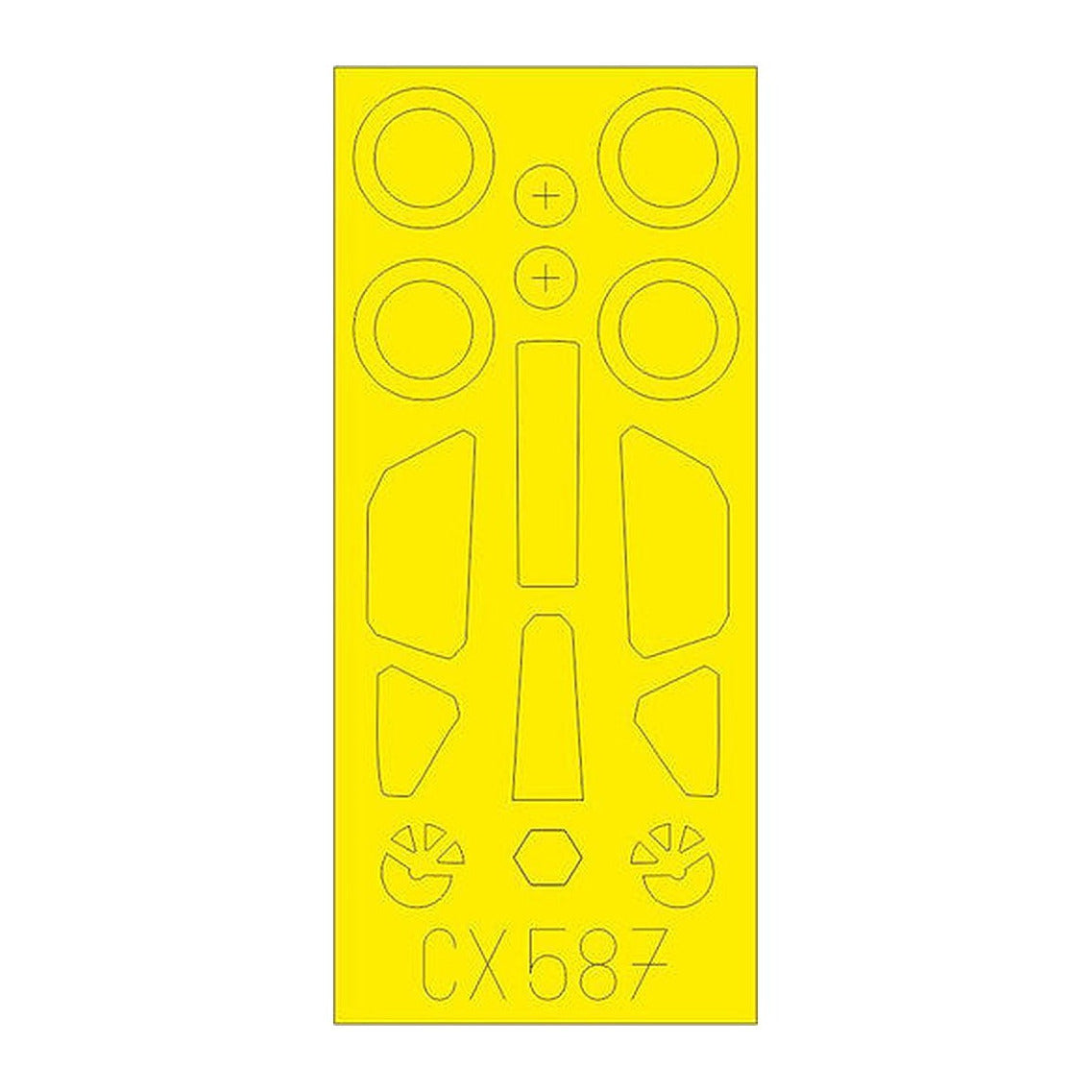 eduard cx587 1 72 mask su39 for zve canopy mask set