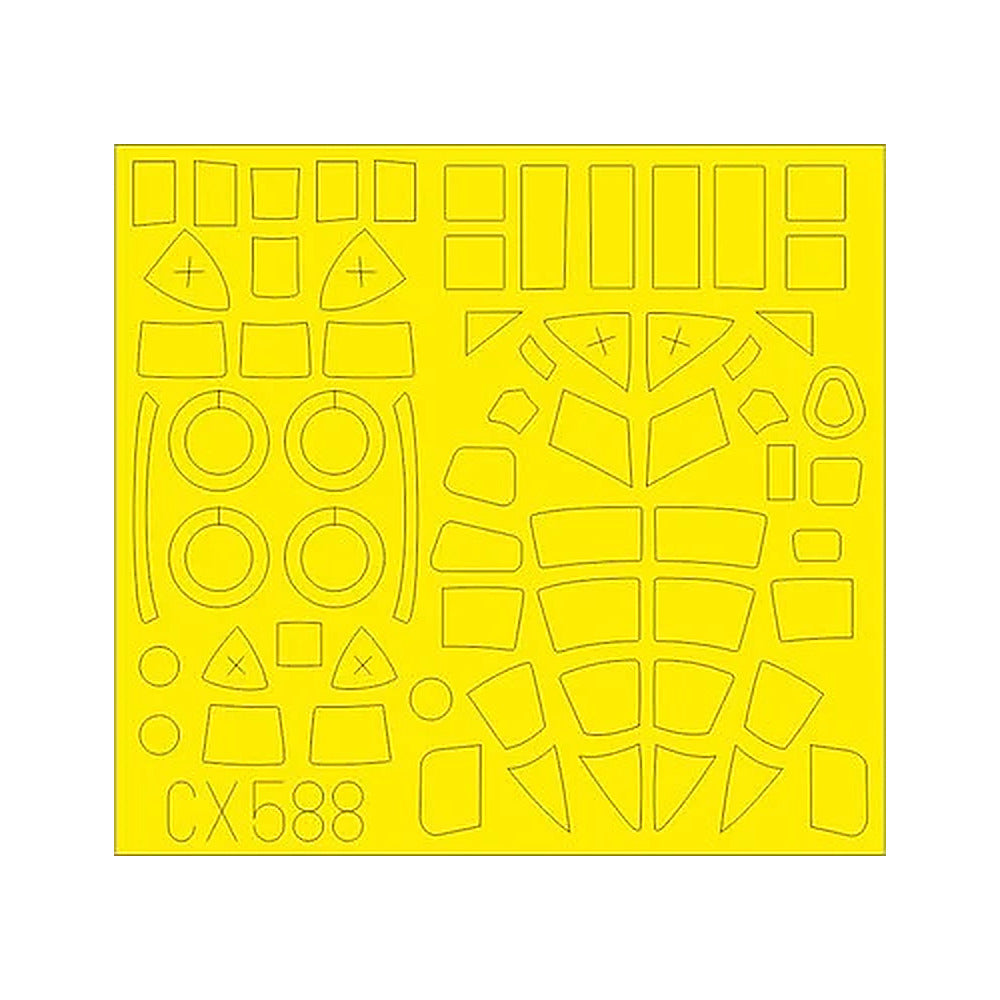 eduard cx588 1 72 mask beaufort mk i for air canopy mask set
