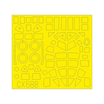eduard cx588 1 72 mask beaufort mk i for air canopy mask set