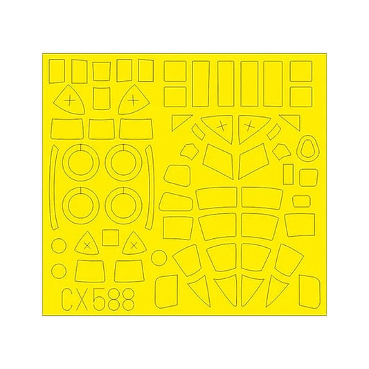 eduard cx588 1 72 mask beaufort mk i for air canopy mask set