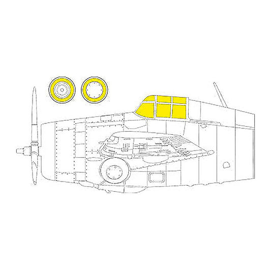 eduard cx610 1 72 paint mask for arma hobby f4f 4 canopy mask set