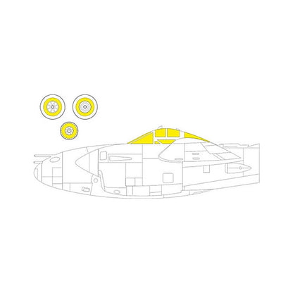 eduard cx612 1 72 mask p38j for dml hobby 2000 canopy mask set