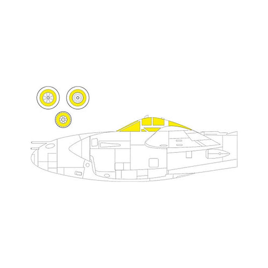 eduard cx612 1 72 mask p38j for dml hobby 2000 canopy mask set