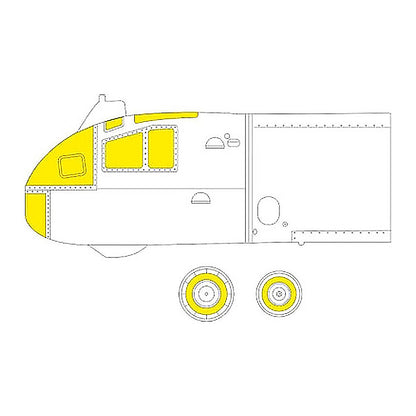 eduard cx613 1 72 mask ar234c for dml hobby 2000 canopy mask set