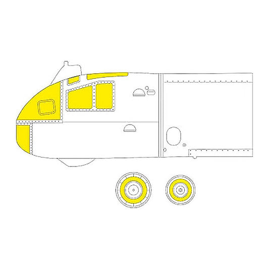 eduard cx613 1 72 mask ar234c for dml hobby 2000 canopy mask set