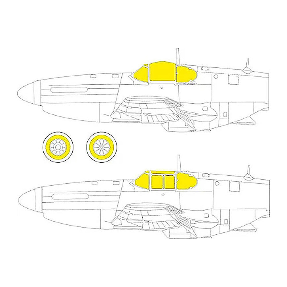 eduard cx620 1 72 paint mask for arma hobby p 51b c canopy mask set