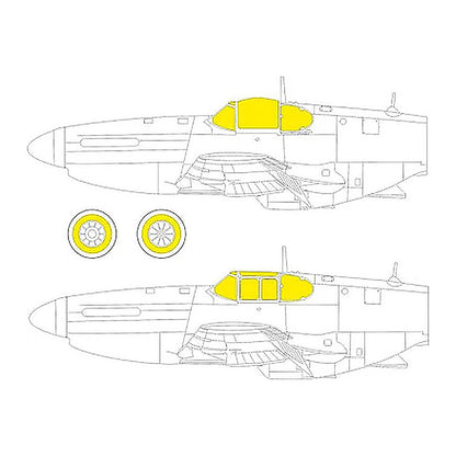 eduard cx620 1 72 paint mask for arma hobby p 51b c canopy mask set