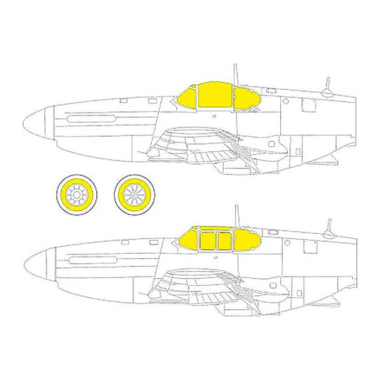 eduard cx620 1 72 paint mask for arma hobby p 51b c canopy mask set