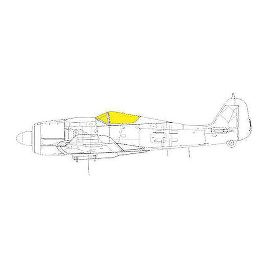 eduard cx642 1 72 mask fw 190a 8 r2 for eduard canopy mask set