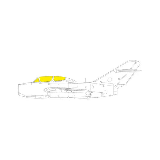 eduard cx645 1 72 paint mask for eduard uti mig 15 canopy mask set