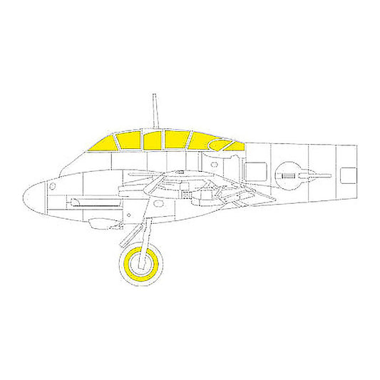 eduard cx658 1 72 me 410a 1 cx658 masks canopy mask set