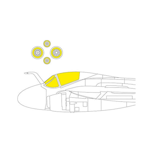 eduard cx663 1 72 paint mask for trumpeter a 6e canopy mask set