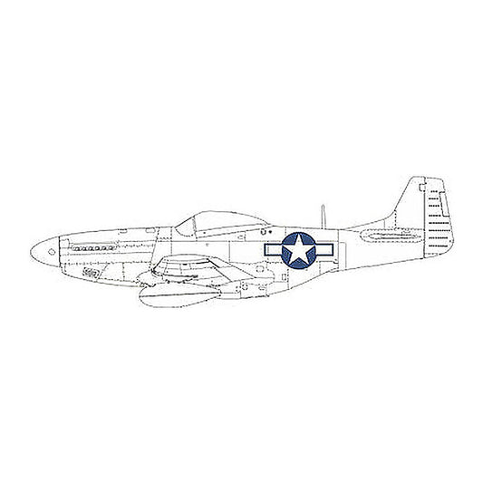 eduard cx664 1 72 paint mask for eduard p 51d us national insignia