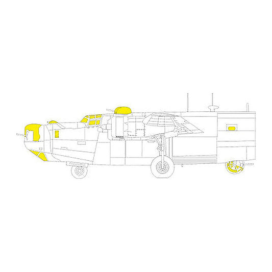 eduard cx667 1 72 paint mask for airfix b 24h canopy mask set
