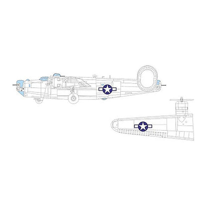 eduard cx668 1 72 b 24h us national insignia mask for airfix