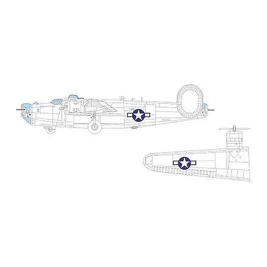 eduard cx668 1 72 b 24h us national insignia mask for airfix