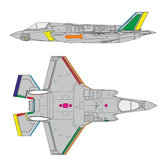 eduard cx672 1 72 f 35b ram coating mask for tamiya canopy mask set