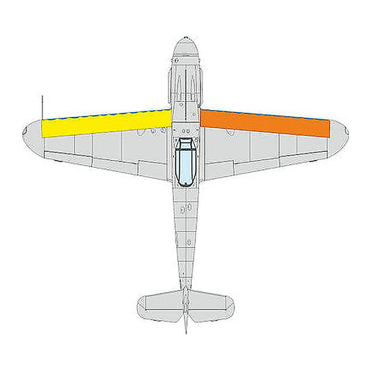 eduard cx676 1 72 mask bf 109g wings leading edge wavy lines