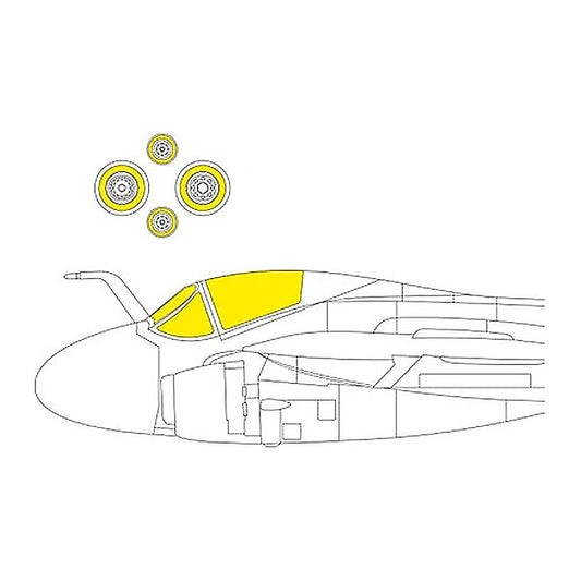 eduard cx689 1 72 a 6e tram mask for trumpeter kit