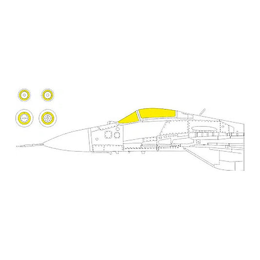 eduard cx690 1 72 mig 29 9 13 mask for great wall hobby kit